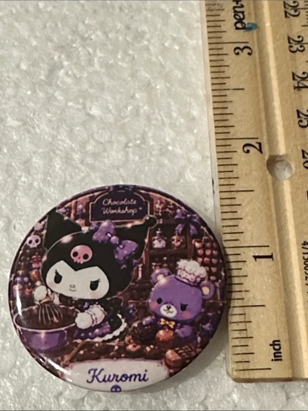 Sanrio Kuromi Purple Character Pin - Cute Baking Design